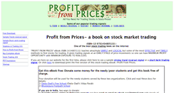 Desktop Screenshot of profitfromprices.com